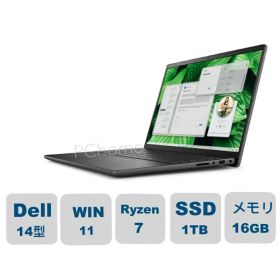 新品 Dell Inspiron 14 14インチ Ryzen 7 8840U SSD容量1TB メモリ容量16GB Windows 11 Webカメラ 日本語キーボード カーボンブラック