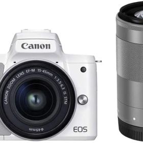 Canon EOS Kiss M2 ダブルズームキット ホワイト