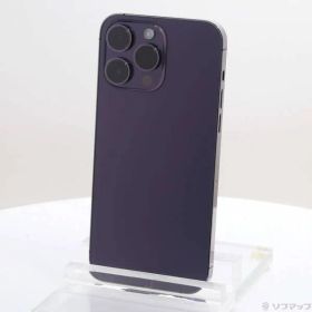 〔中古品〕 iPhone14 Pro Max 1TB ディープパープル MQ9N3J／A SIMフリー【348】