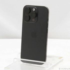 〔中古品〕 iPhone16 Pro 256GB ブラックチタニウム MYN03J／A SIMフリー【295】