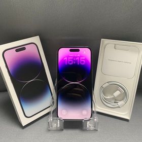 超美品 国内版 SIMフリー iPhone14 Pro 256GB ディープパープル色