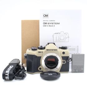■シャッター数3092枚！新品同様■ OLYMPUS OM-5 Mark II ボディ サンドベージュ ミラーレス一眼カメラ オリンパス