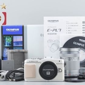 【中古】OLYMPUS オリンパス PEN Lite E-PL7 EZ ダブルズームキット ホワイト シャッター回数僅少 元箱付き