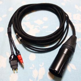 SENNHEISER HD650 HD660S 102SSC 八芯 ブレイド編 200cm 長め XLRコネクタ 4ピン 黒スリーブ仕上 HD25 LIGHT ( 6.3mm 3ピン 変更可 HD600
