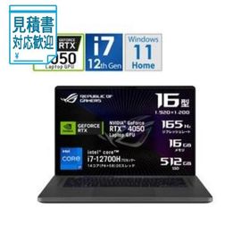 [法人限定] ASUS(エイスース) ゲーミングノートパソコン ROG Zephyrus G16 エクリプスグレー GU603ZU-I7R4050G[RTX4…