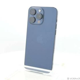 〔中古品〕 iPhone15 Pro Max 256GB ブルーチタニウム NU6T3J／A SIMフリー【377】