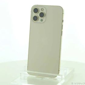 〔中古品〕 iPhone12 Pro Max 256GB ゴールド MGD13J／A SIMフリー【344】