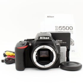 わずかシャッター数5187枚 Nikon D5500 ボディ ブラック#7801(デジタル一眼)