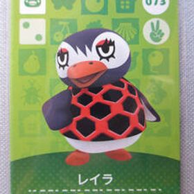 ★◆k 任天堂 Nintendo amiiboカード No.073 レイラ 新品スリーブ WiiU どうぶつの森 amiibo フェスティバル アミーボ Switch 3DS ☆★