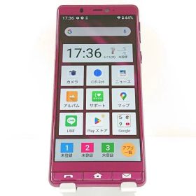 シンプルスマホ5 A001SH SoftBank ワインレッド 送料無料 本体 c13007