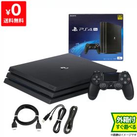 PS4 Pro ジェット・ブラック 2TB (CUH-7200CB01) 本体 完品 外箱付き【中古】