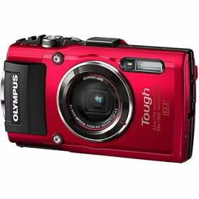 【中古】OLYMPUS デジタルカメラ Tough TG-5 レッド 1200万画素CMOS F2.0 15m 防水 100kgf耐荷重 GPS+電子コンパス&内蔵Wi-Fi TG-5 RED