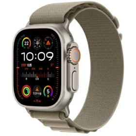 Apple Apple Watch Ultra2 49mm GPS+Cellularモデル MREY3J/A A2986【ナチュラルチタニウムケース/オリーブアルパインループ】 [中古] 【当社3ヶ月間保証】 イオシス