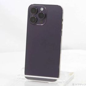 〔中古品〕 iPhone14 Pro Max 256GB ディープパープル MQ9E3J／A SIMフリー【348】