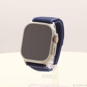 〔中古〕Apple(アップル) 〔展示品〕 Apple Watch Ultra 2 GPS + Cellular 49mm ナチュラルチタニウムケース ブルートレイルループ〔344-ud〕
