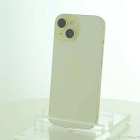 〔展示品〕 iPhone15 128GB イエロー MTMK3J／A SIMフリー【198】