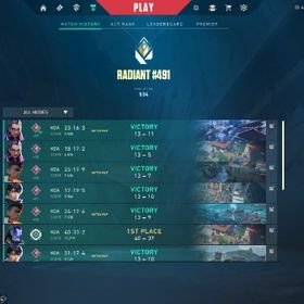 【課金30万】レディアントアカウント チャンピオンズを含むスキン多数 | VALORANT(ヴァロラント)のアカウントデータ、RMTの販売・買取一覧