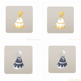 小さなとんがり帽子・太陽、月 4点セット | リヴリーアイランドのアイテム、RMTの販売・買取一覧