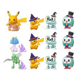 ✨色違い魔女帽ピカチュウ 3匹✨魔女帽ケロマツ 3匹✨ハロウィン帽モクロー3匹✨サリーピカチュウ | ポケモンGOのアカウントデータ、RMTの販売・買取一覧