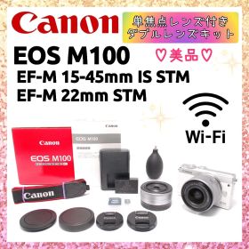 ❤即購入1000円OFF❤美品 Canon EOS M100 ダブルズームキット