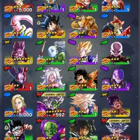 結晶：901 星5：12 中期キャラ多めにつき過去キャラがほしい人向け | ドラゴンボールレジェンズのアカウントデータ、RMTの販売・買取一覧