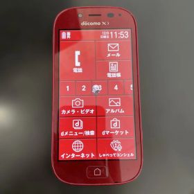 docomo らくらくスマートフォン3 8GB レッド