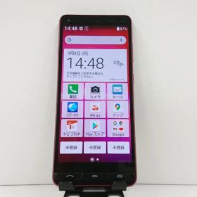 BASIO4 KYV47 au ワインレッド 送料無料 本体 c14369