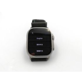 【中古】Apple Apple Watch Ultra2 49mm Cellular チタニウムケース/ブルー/ブラックトレイルループ(M/L) MRF63J/A【ECセンター】保証期間１ヶ月【ランクA】