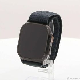 〔中古〕Apple(アップル) Apple Watch Ultra 2 GPS + Cellular 49mm ブラックチタニウムケース ダークグリーンアルパインループ〔377-ud〕