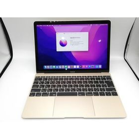 【中古】Apple MacBook 12インチ CTO (Early 2016) ゴールド Core m3 (1.1G)/8G/256G(SSD)/intel HD 515【道玄坂】保証期間１ヶ月【ランクB】
