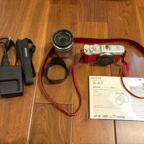 値下げ中古 美品FUJIFILM X-A1 16-50mm レンズキット レッド
