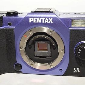 【78ショットの激レア特上品】 PENTAX ペンタックス ミラーレス一眼 Q10 ボディ パープル/ブラック033 Q10 BODY PU/BK ＃8522