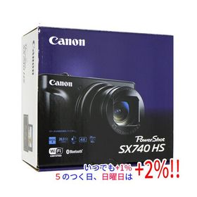 【中古】Canon製 PowerShot SX740 HS ブラック 2030万画素 元箱あり