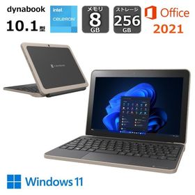 dynabook タブレットPC コンパクト2in1 ノートPC dynabook K2 P1K2XPTB 10.1型/ Celeron/ メモリ8GB/ 256GB/ Windows 11 Pro/ Office 付き/ ブラック 【展示品】