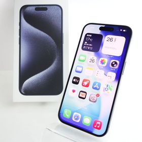 【SIMフリー】iPhone15 Pro 128GB ブルーチタニウム 電池89％ Apple版