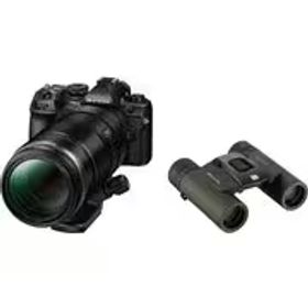 OM SYSTEM オーエムシステム OM SYSTEM OM-1 Mark II 100-400mm II 超望遠レンズキット [ボディ フォーサーズセンサー ミラーレスカメラ＋交換レンズ「M.ZUIKO DIGITAL ED 100-400mm F5.0-6.3 IS II」＋双眼鏡「8×25 WP II（フォレストグリーン）」]