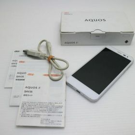 シャープ(SHARP)のau SHV35 AQUOS U ホワイト M999(スマートフォン本体)