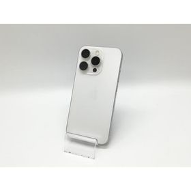 【中古】Apple 国内版 【SIMフリー】 iPhone 15 Pro 128GB ホワイトチタニウム MTU83J/A【福岡天神】保証期間１ヶ月【ランクC】