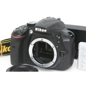 【全額返金保証】良品｜ニコン D3400 ボディ [ブラック]（センサー清掃済み） CA01-R2997-3Y2A
