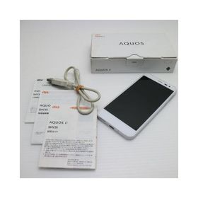 美品 au SHV35 AQUOS U ホワイト 即日発送 スマホ AU SHARP 本体 白ロム あすつく 土日祝発送OK