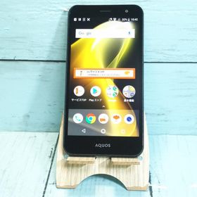 au AQUOS U SHV35 エレガントブラック 本体 白ロム SIMロック解除済み SIMフリー 044809