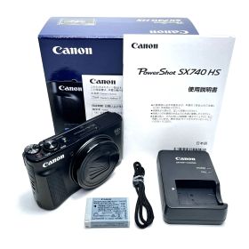 Canon PowerShot SX740 HS コンパクトデジタルカメラ ブラック 光学40倍ズーム 元箱・付属品完備