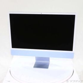 〔中古品〕 iMac 24-inch Mid-2021 MGPK3J／A Apple M1 8コアCPU_8コアGPU 8GB SSD256GB ブルー 〔15.7 Sequoia〕【377】