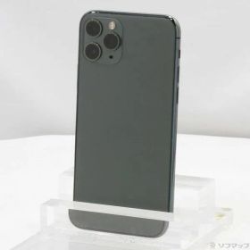 〔中古品〕 iPhone11 Pro 256GB ミッドナイトグリーン MWCC2J／A SIMフリー【262】
