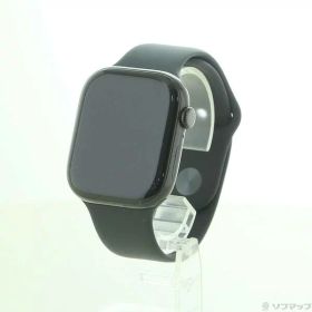 【中古】Apple(アップル) Apple Watch Series 10 GPS 46mm ジェットブラックアルミニウムケース ブラックスポーツバンド 【269-ud】