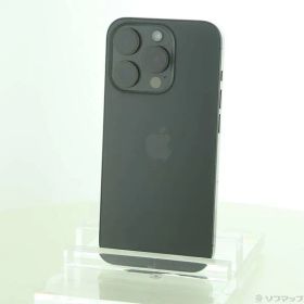 〔中古品〕 iPhone15 Pro 128GB ブラックチタニウム MTU73J／A SIMフリー【295】