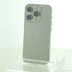 〔中古品〕 iPhone15 Pro 128GB ナチュラルチタニウム MTU93J／A SIMフリー【269】