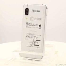 〔中古品〕 AQUOS sense3 64GB シルバーホワイト SH-02M docomoロック解除SIMフリー【295】