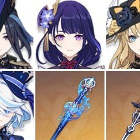 萃光の裁葉+赦罪+雷電将軍+ナヴィア1凸+クロリンデ+フリーナ+静水流転の輝き+天空の巻+聖顕の鍵 | 原神のアカウントデータ、RMTの販売・買取一覧