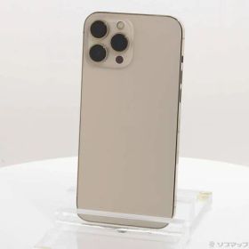 〔中古品〕 iPhone13 Pro Max 256GB ゴールド MLJA3J／A SIMフリー【349】